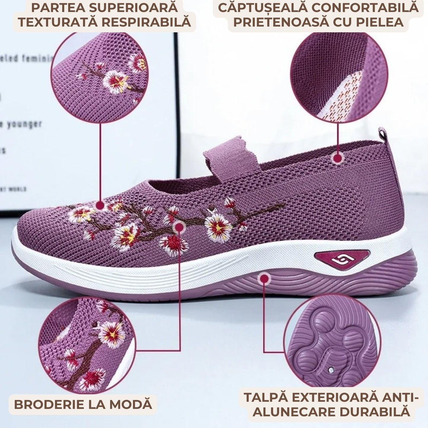 Eva - Pantof ortopedic confortabil pentru femei