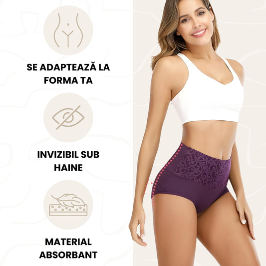 PureForm - Chiloți cu talie înaltă (Set de 3)
