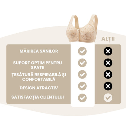 Volupta - (Set de 3) Sutien de sustinere confortabil cu inchidere
